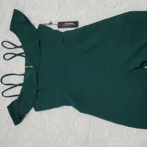 Womens green jumpsuit size large